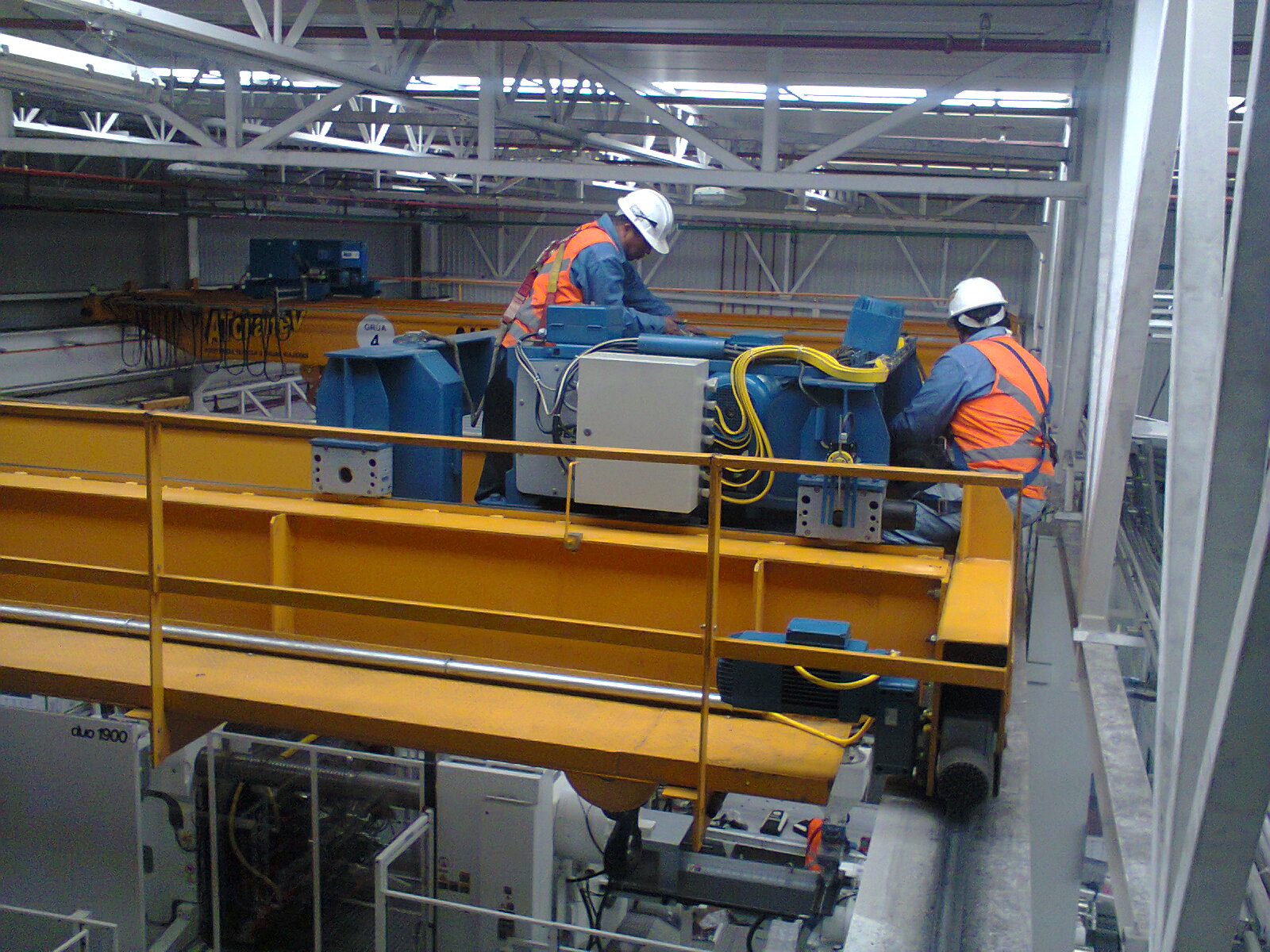 Inspecciones a gruas viajeras